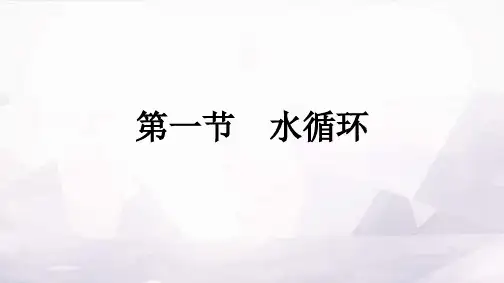 人教版高中地理必修第一册第3章地球上的水第1节水循环课件