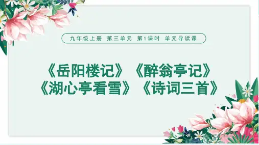 第1课时 单元导读课-完整版PPT课件