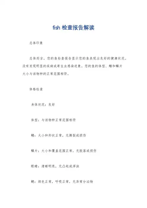 fish检查报告解读