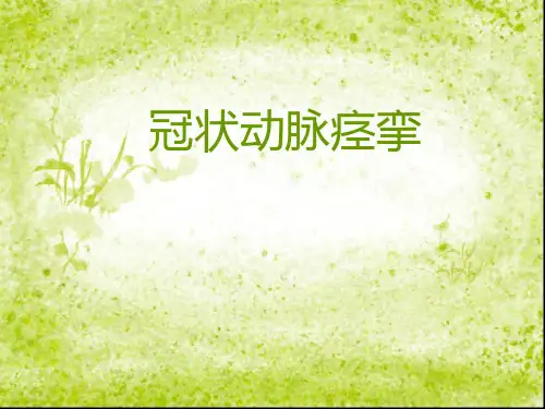 冠状动脉痉挛