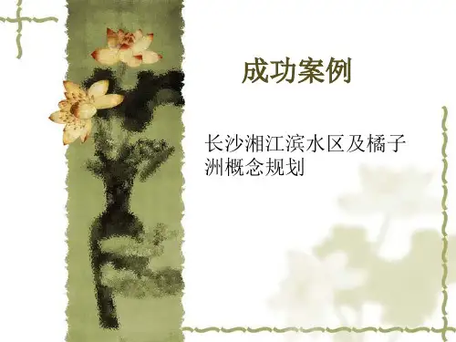 长沙湘江滨水区及橘子洲概念规划分析