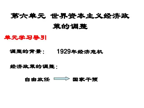 高中历史必修2《空前严重的资本主义世界经济危机》93人教PPT课件