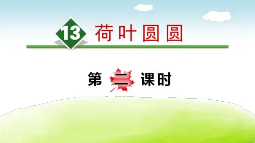 《荷叶圆圆》-优质精选PPT(第二课时)