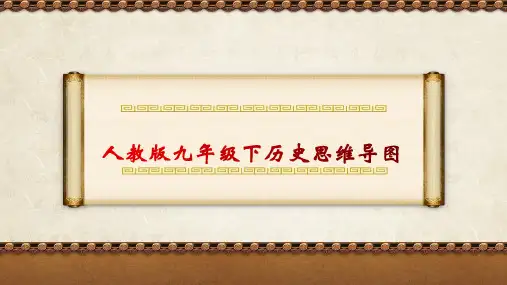 人教版九年级下历史思维导图