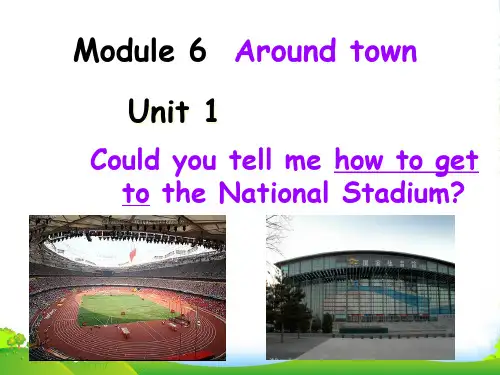 外研版七年级英语下册Module6 Around town Unit1 精品课件(35张课件)