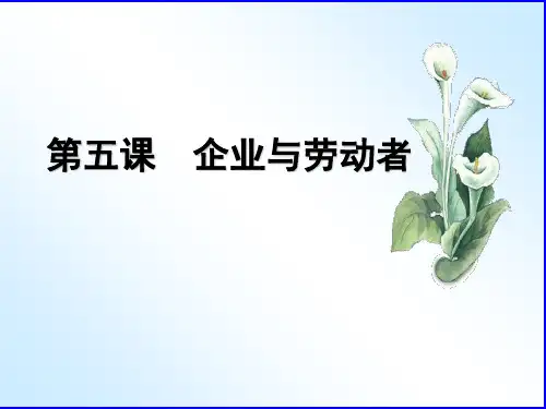 届《经济生活》高考复习第五课企业与劳动者PPT课件
