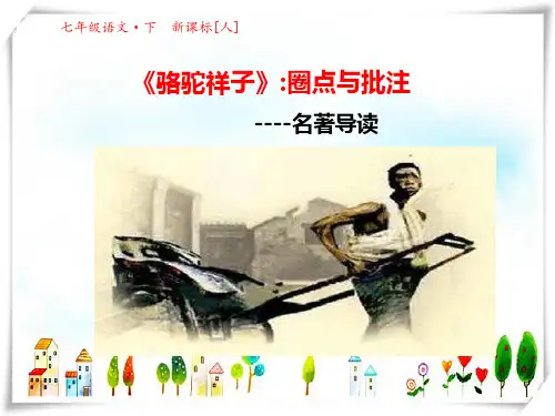 名著导读《骆驼祥子》圈点与批注ppt课件