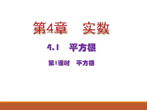 苏科版八年级上册数学平方根第1课时平方根课件