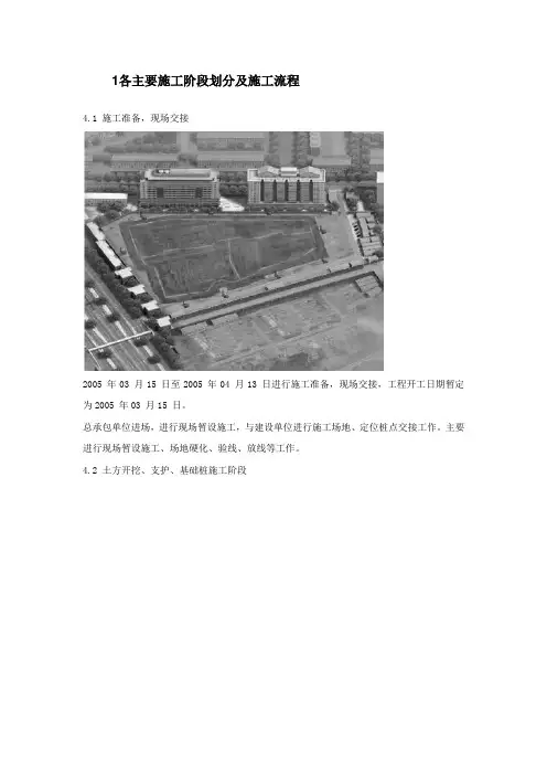 超高层、大型建筑施工阶段划分及施工流程