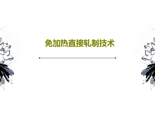 免加热直接轧制技术42页PPT