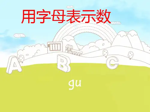 五年级上册数学课件-8.2 用字母表示数丨苏教版 (共11张PPT)