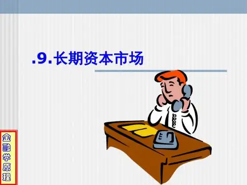 金融学原理-9长期资本市场