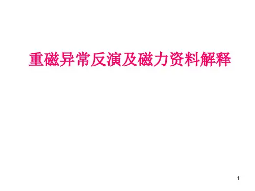 重磁异常反演及磁异常解释(优质医学)