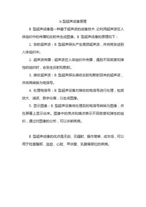b型超声成像原理