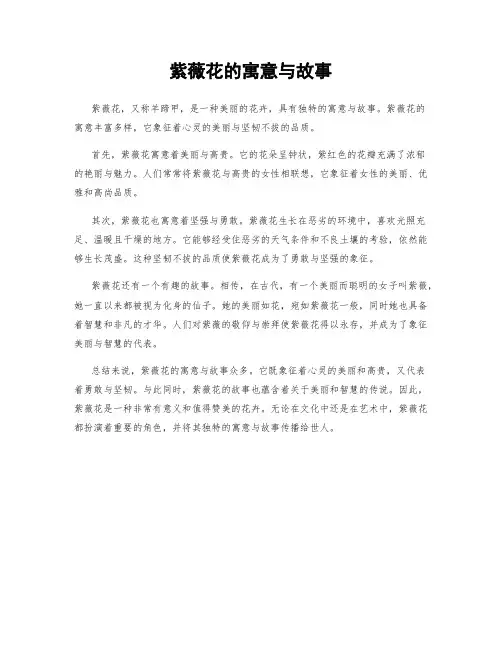 紫薇花的寓意与故事