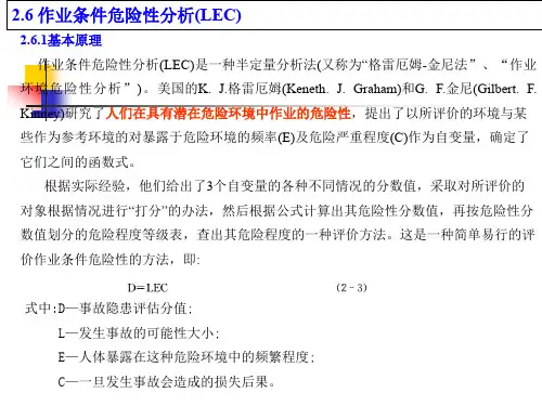 2.6作业条件危险性分析(LEC)