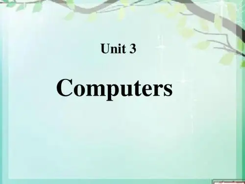 人教版高中英语必修二课件：Unit 3 Computers-Warming up+reading (共28张PPT)