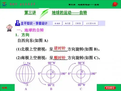 第一章第三讲 地球的运动——自转