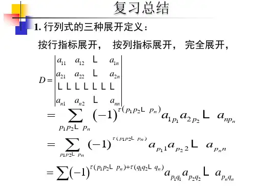 线性代数期末复习课件(超全)