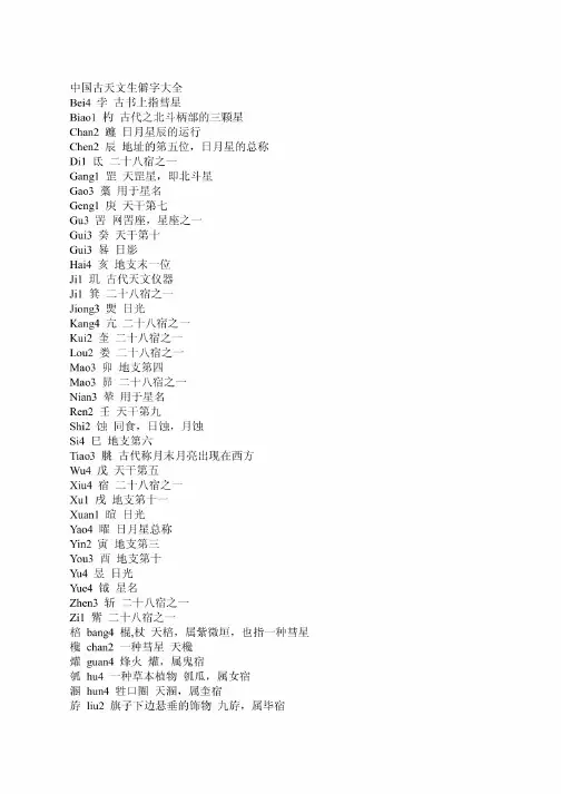 中国生僻字大全