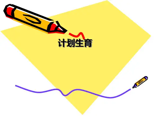 妇产科常见病 计划生育 计划生育(临床诊疗课件)