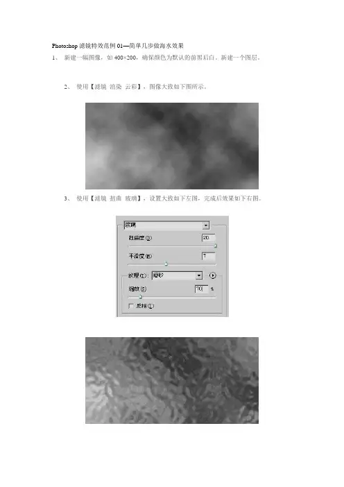 Photoshop滤镜特效范例