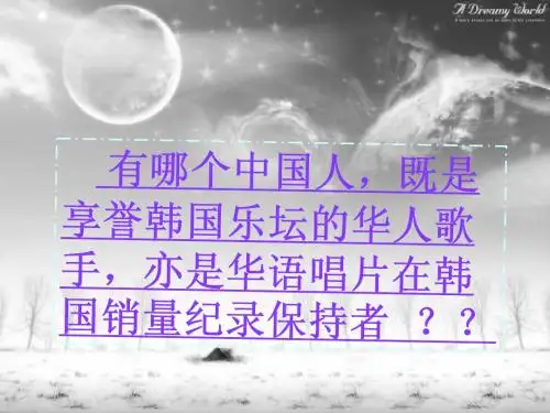 2012年纪念张国荣主题PPT展示
