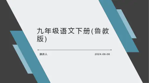 九年级语文下册(鲁教版)