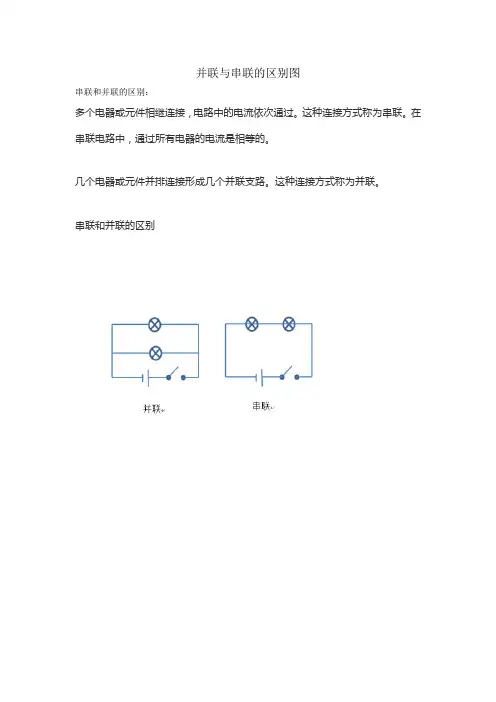 并联与串联的区别图
