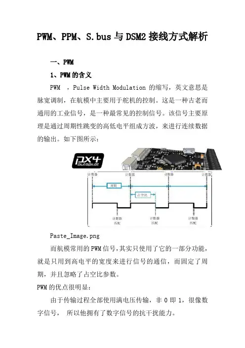 04 PWM、PPM、S.bus与DSM2接线方式解析