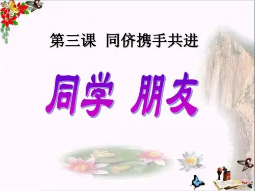 同学朋友_同侪携手共进PPT优秀课件6