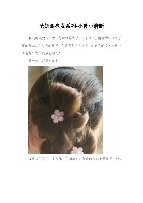 圣妍熙盘发系列-小暑小清新
