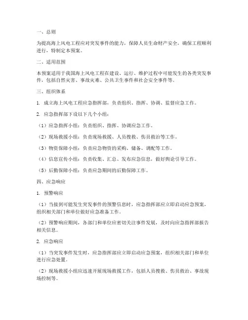 海上风电工程应急预案