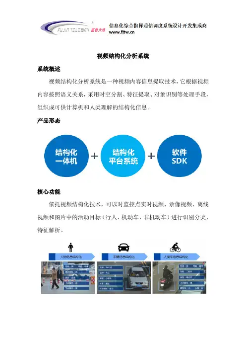 富晋天维视频结构化分析系统