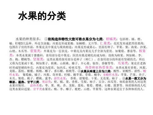 水果知识大全