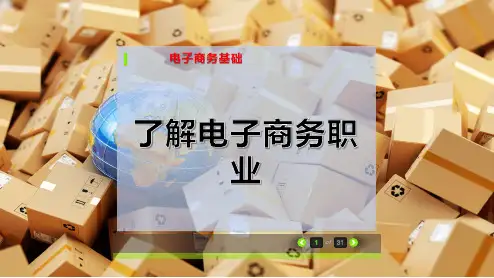 了解电子商务职业PPT模板