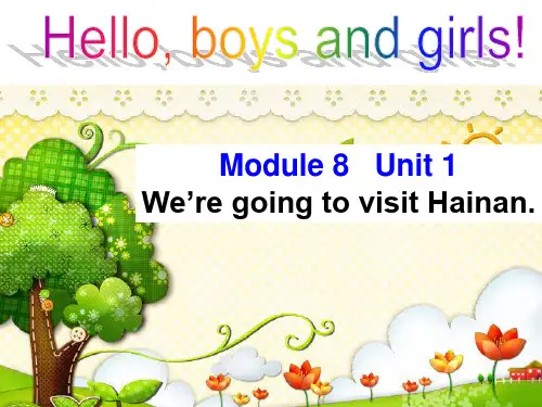 Module8Unit1We’regoingtovisitHainan(课件)外研版英语三年级上册