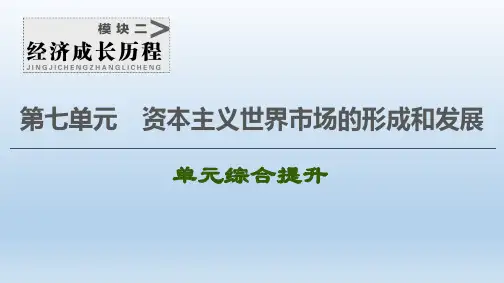 2021版新高考历史一轮人教版课件：模块2 第7单元 单元综合提升 