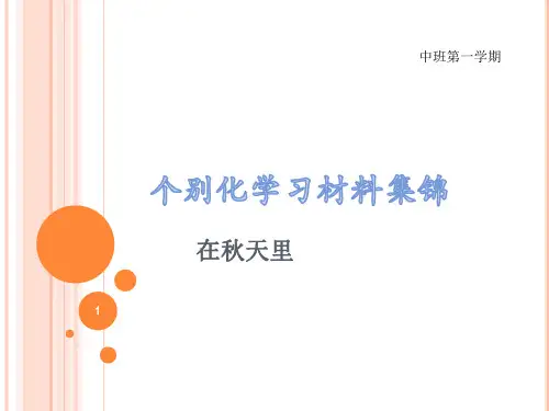 小班10月份主题说明ppt课件