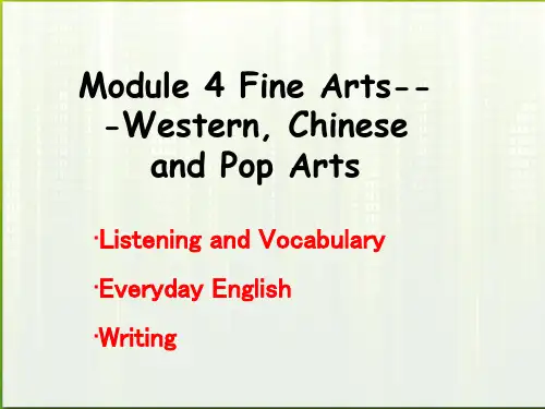 高中英语Module4Speakingandwriting课件外研版必修2(精)