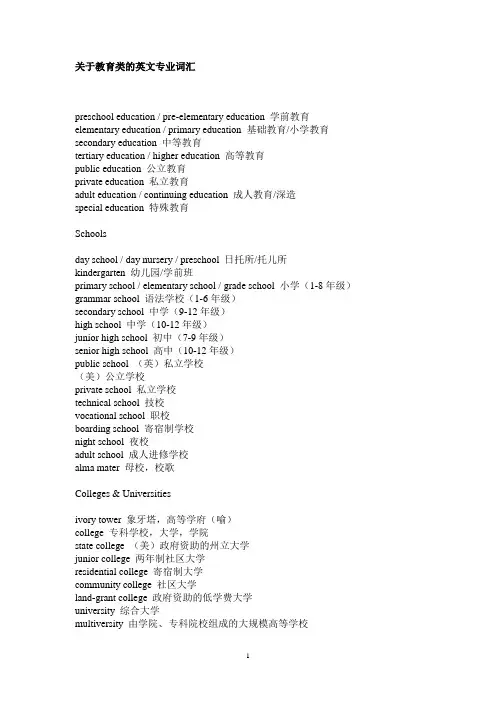 教育词汇