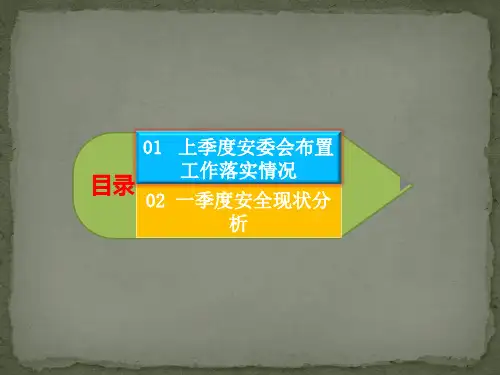 2015一季度安委办汇报材料