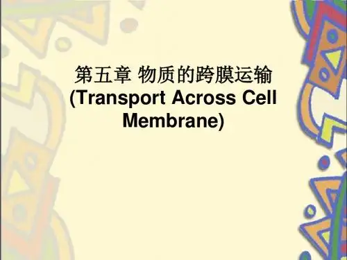 第5章_物质的跨膜运输