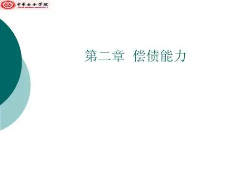 第二章 偿债能力分析(2)