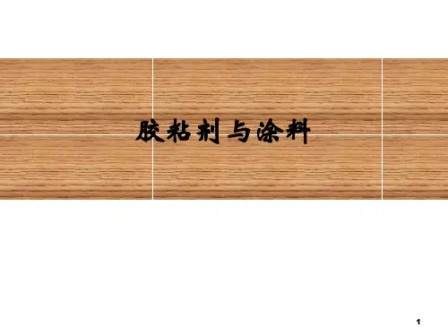 胶粘剂与涂料简介