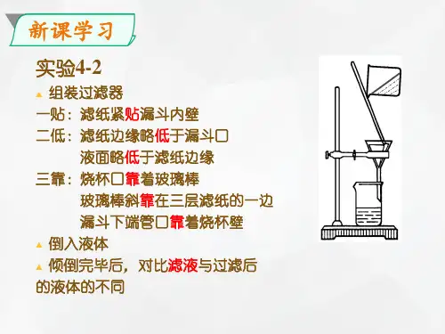 人教版初三化学九上第四单元课题2 水的净化第二课时《过滤、吸附、蒸馏、硬水软水》知识点归纳课件ppt