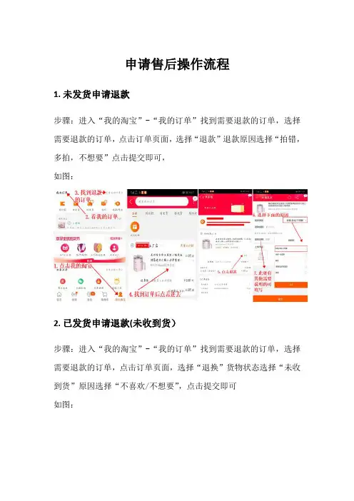 买家申请售后操作流程