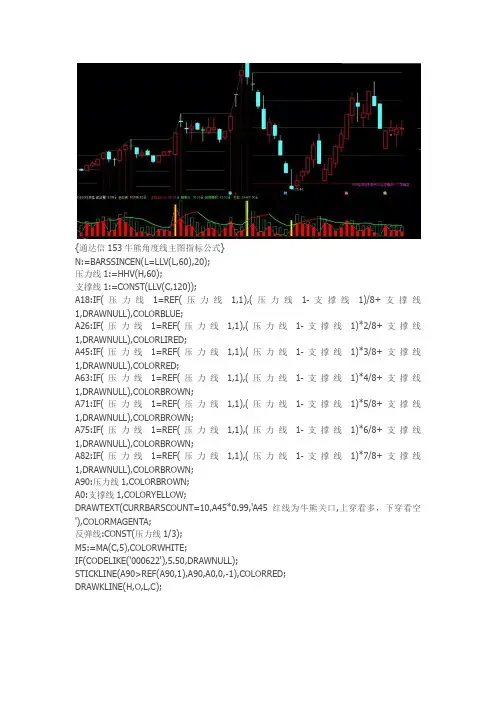 牛熊角度线通达信指标公式源码