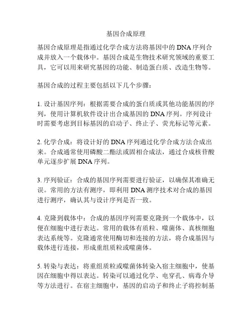 基因合成原理