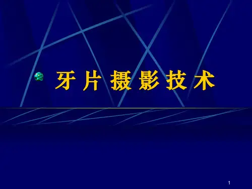 如何拍摄牙片 PPT精选课件